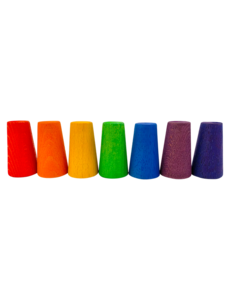 Papoose Toys Mini Rainbow Cones/7pc