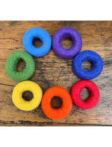 Papoose Toys Rainbow Felt Doughnuts/7