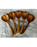 Papoose Toys Teak Heart Spoons/6pc