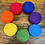 Papoose Toys Rainbow 5cm Felt Balls/7pc