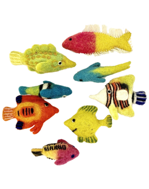 Papoose Toys Tropical Fish/8pc