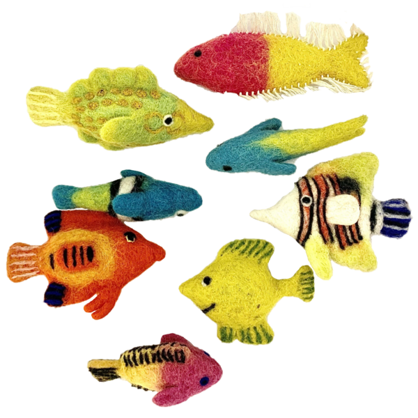 Papoose Toys Tropical Fish/8pc