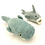 Papoose Toys Whale and Shark/2pc