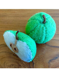 Papoose Toys Green apple 1+1/2 Pc