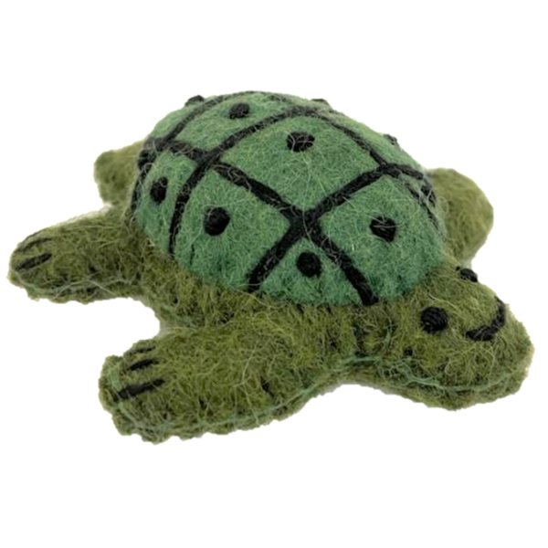 Papoose Toys Green Turtles/3pc