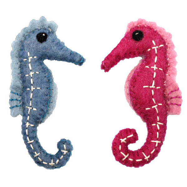 Papoose Toys Sea Horses/2pc