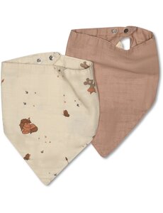 Nuuroo Villads slabbetje 2-pack-eenhoorn/rose dust