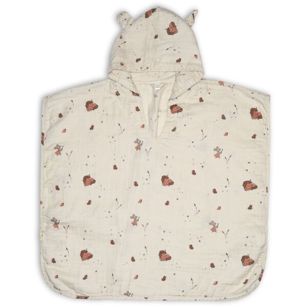 Nuuroo Flor poncho-creme eenhoorn
