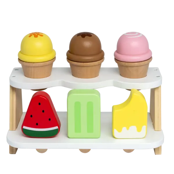 IJskraam met 6 ijsjes