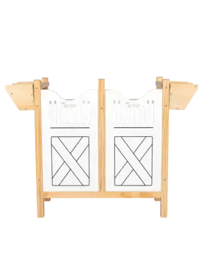 Paardenbox voor 4 stokpaarden