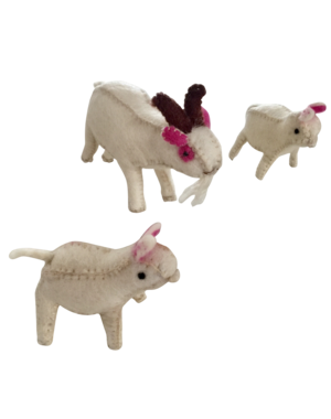 Papoose Toys Billie Goat & 2 Kids