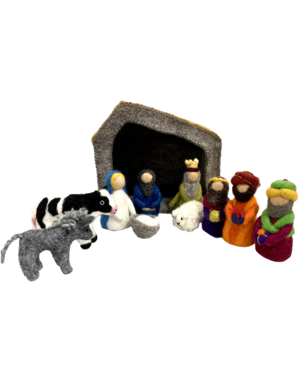 Papoose Toys Boxed nativity set 11pcs