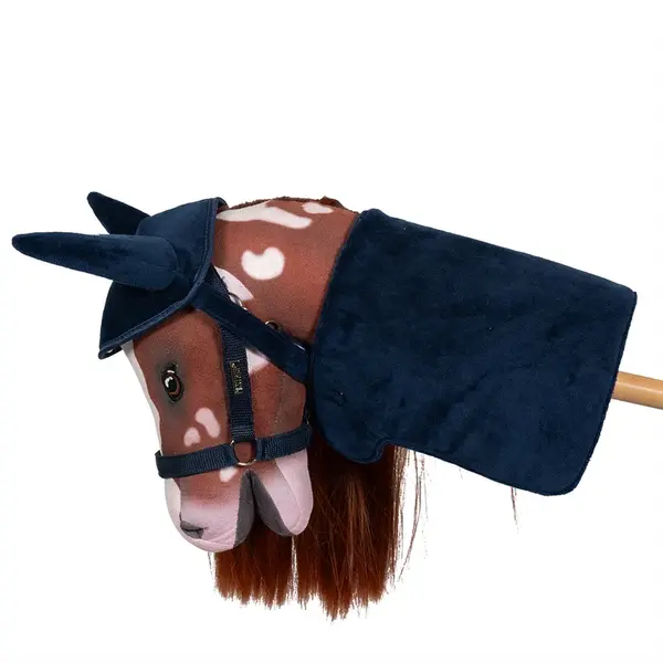 Deken en Mutsje blauw velours