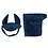 Deken en Mutsje blauw velours