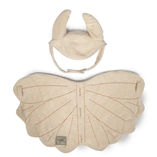 Zadeldek en mutsje crème voor Hobby Horse