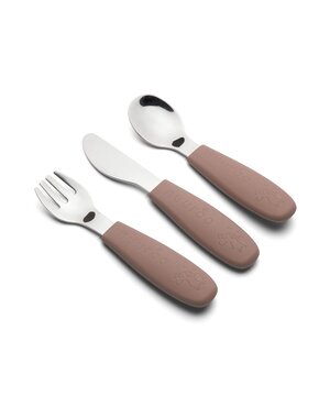 nuuroo Jana cutlery set 3 pack-chocolate malt