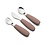 nuuroo Jana cutlery set 3 pack-chocolate malt