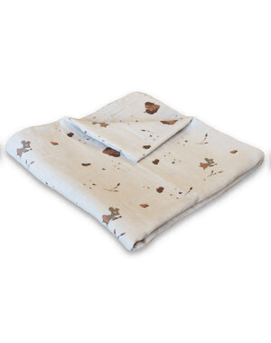 Nuuroo Minnie muslin swaddle cream unicorn