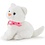 Witte kat 8cm (12 stuks)