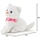 Witte kat 8cm (12 stuks)