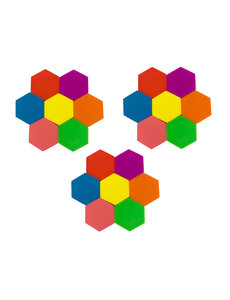 Lumino Play Siliconen Hexagonset/21-delig