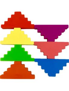 Lumino Play Siliconen trapvormige blokken/7 stuks
