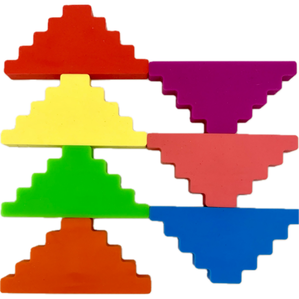 Lumino Play Siliconen trapvormige blokken/7 stuks