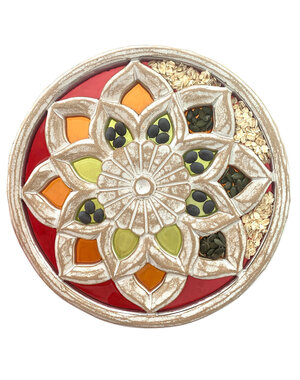 Papoose Toys Mandala bord-bloemen groot