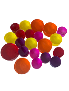 Papoose Toys Grote Mandala Lucite schijven Hot/21 stuks