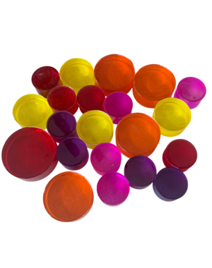 Papoose Toys Grote Mandala Lucite schijven Hot/21 stuks