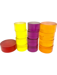 Papoose Toys Kleine Mandala Lucite schijven, hot/13 stuks