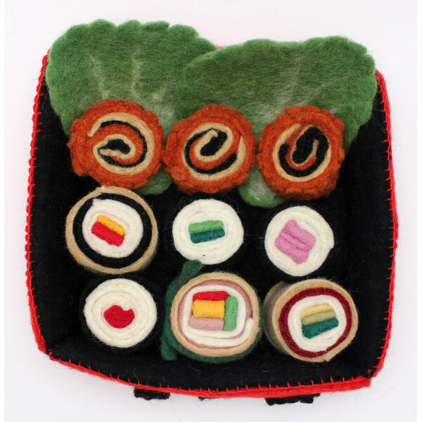 Papoose Toys Gemengde sushirollen/12 stuks