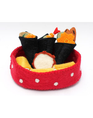 Papoose Toys Loempia's en sushihoorntjes/16 stuks