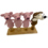 Papoose Toys Vingerpoppetjes van een wolf en 3 biggetjes (4 stuks) in doos