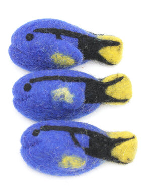 Papoose Toys Blauwe doktersvis/3 stuks