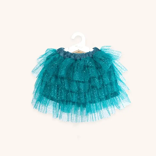 VINTAGE CIRCUS TULE ROK , BLAUW