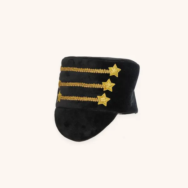 VINTAGE CIRCUS RINGMEESTER HOED, ZWART
