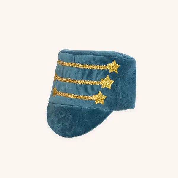 VINTAGE CIRCUS RINGMEESTER HOED, BLAUW