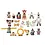 VINTAGE CIRCUS HOUTEN FIGURENSET