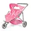 Tweeling Poppenbuggy roze