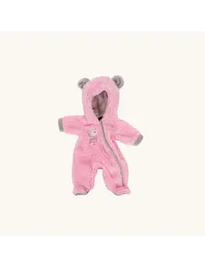  Sneeuwpak, roze met bont (35 cm)