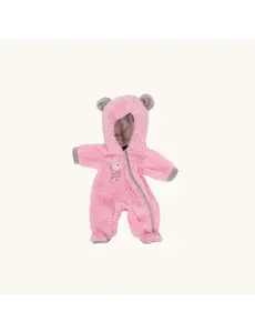  Sneeuwpak, roze met bont (45 cm)