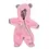Sneeuwpak, roze met bont (45 cm)