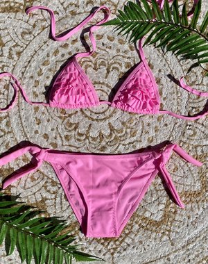  Ruffle Bikini - Pink