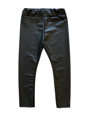  Leather Look Legging - Black
