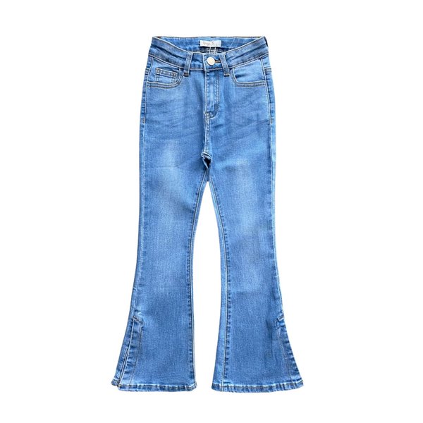 Split Flared Jeans