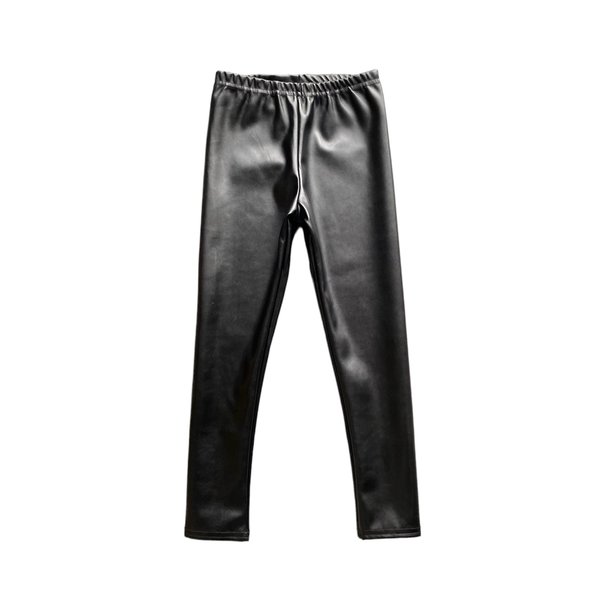 Fab Leather Look Legging  - Black