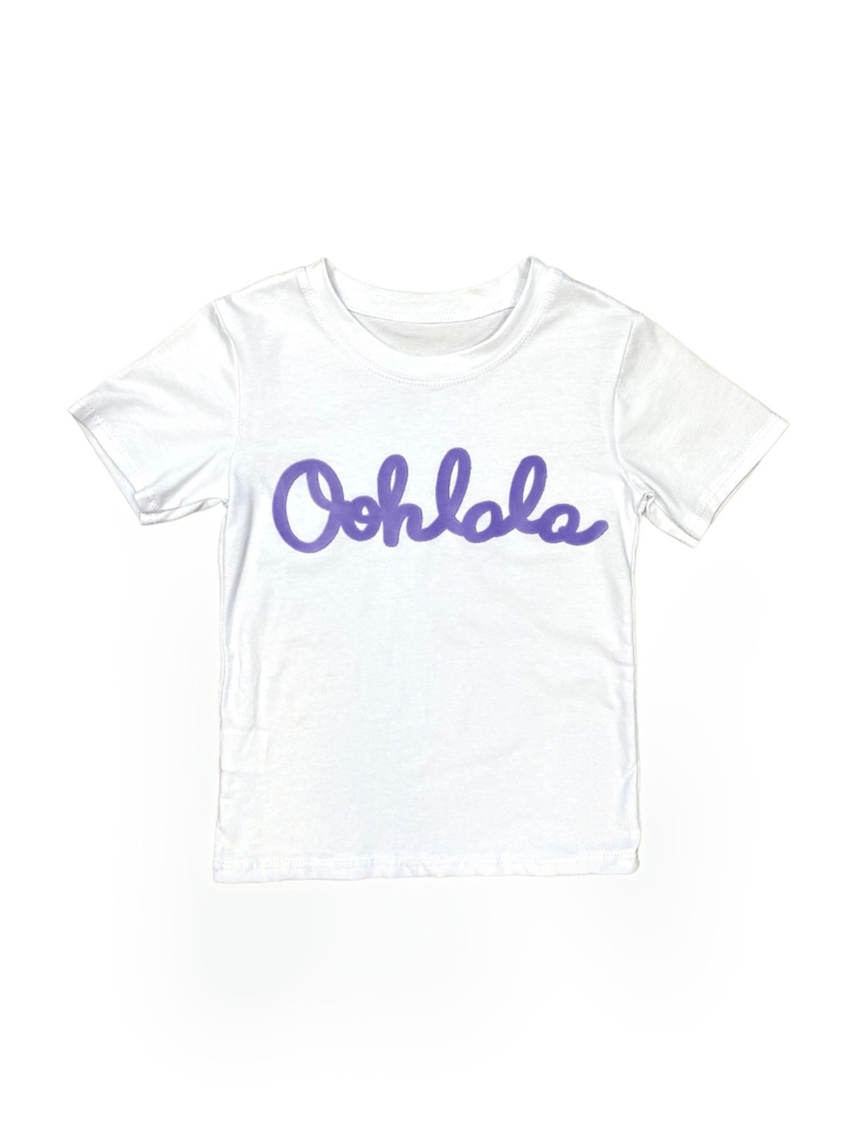 Oohlala T-shirt - White/Lila Isla Brasisa