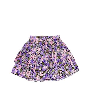  Retro Flower Skirt - Lila/Light Pink (PRE-ORDER)