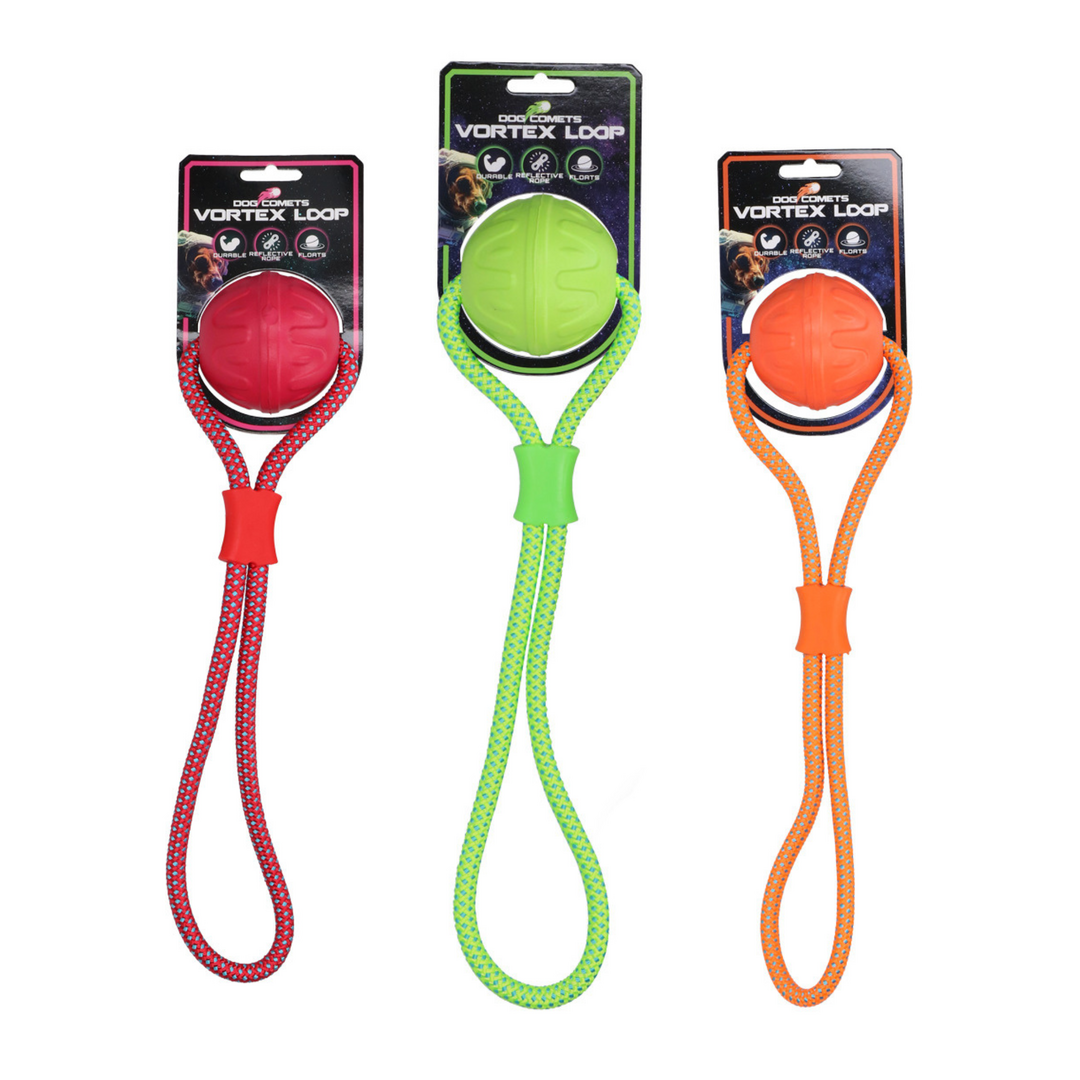 Schuimrubberbal met touw